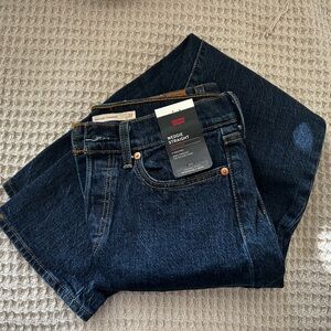 Levi's Dark Wash Wedgie Straight Jeans